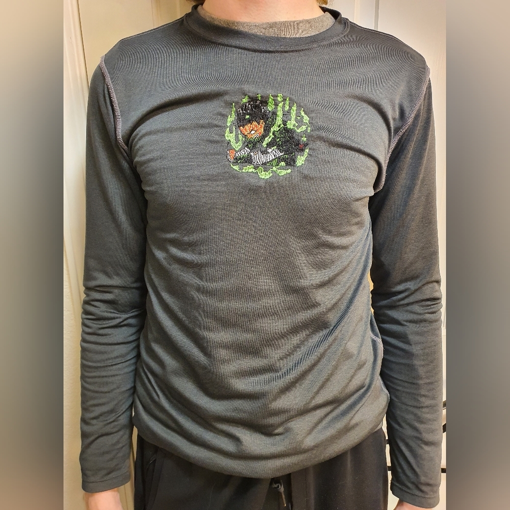 Brock Lee Naruto Embroidery Anime Workout Shirt